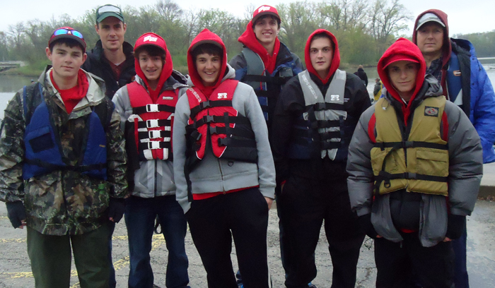 The Niles West Bass Fishing Team. Photo courtesy of Tim Richmond