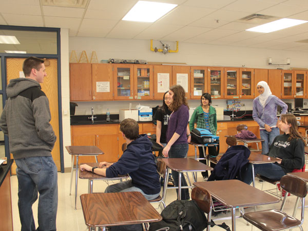 Scholastic Bowl during practice. Photo by Milana Pehar