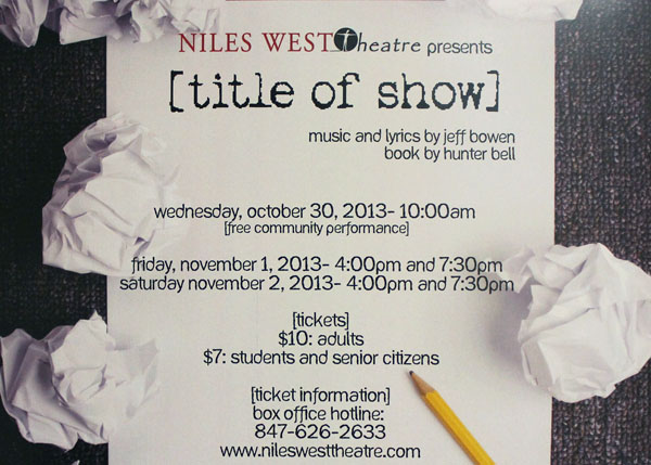 The Thespians to Put on "Title of Show"