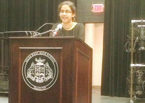 2013,  Smita Jain was the commencement speaker.