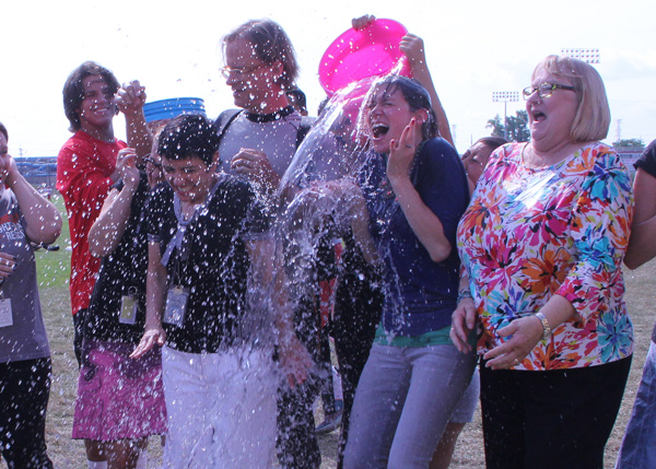 Video: English Teachers Take the ALS Ice Bucket Challenge Round Two