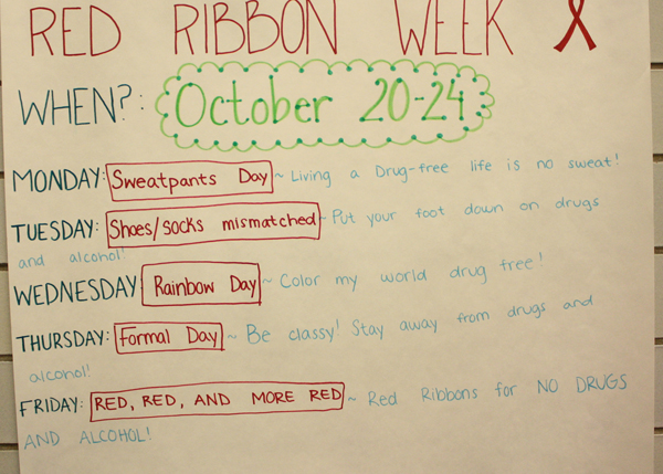 Red Ribbon Week To Take Place Next Week