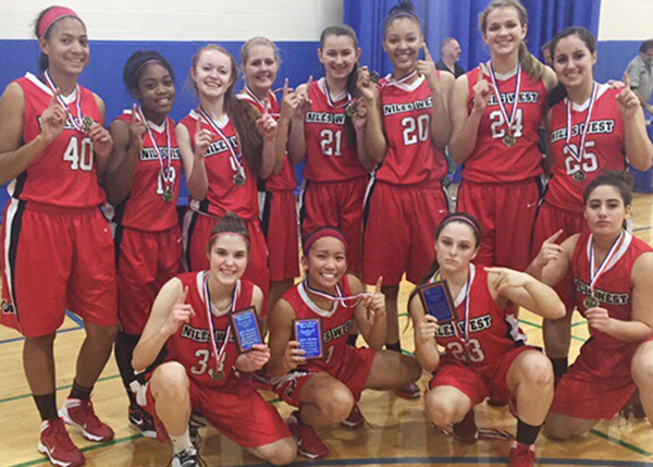 Girls Varsity Basketball Team wins Hoffman Estates Tournament