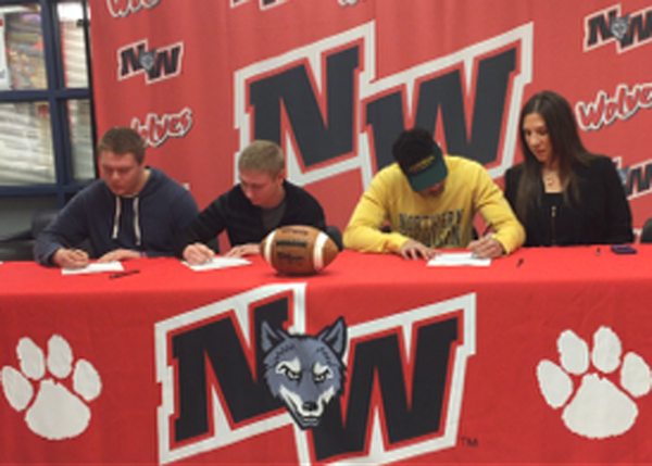 Boys Football Players Commit to Play in College