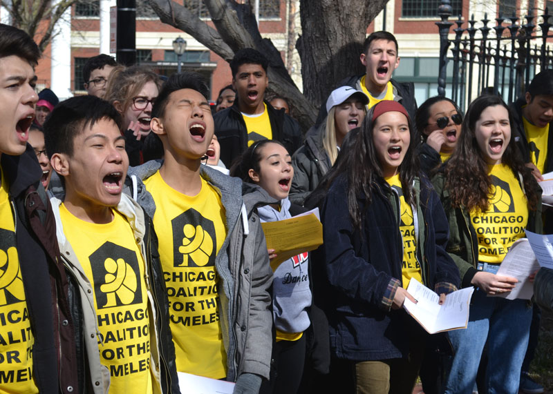 Students Protest Budget Cuts in Springfield