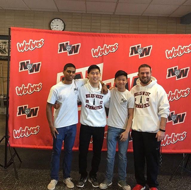 Three Niles West Boys Varsity Gymnastics Members Qualifiy for State