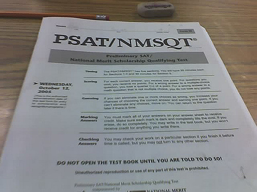 PSAT to Take Place on Wednesday