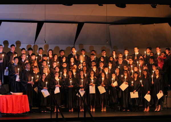 Last year's National Honor Society induction ceremony.