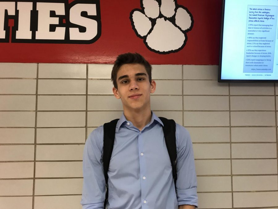 Sophomore Haris Mackic at Niles West on December 15. 