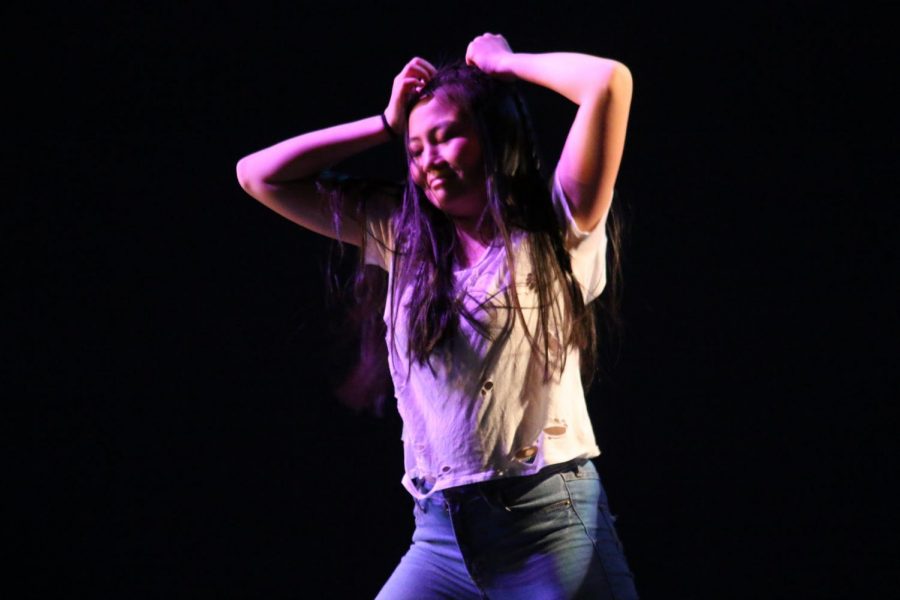 Sophomore Maral Batdelger performed at the  Orchesis show this past weekend. 