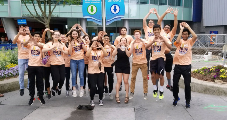 DECA students in Atlanta, Georgia at Nationals last season. 