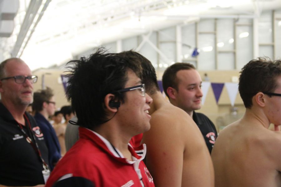 Senior Xander Guerrero is the captain of the swim team and one of the fastest swimmers.