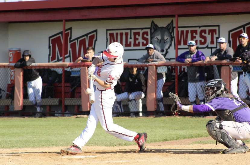 Sophomore Kyle Gibson swinging for the fences. He hopes to continue his baseball career in college.