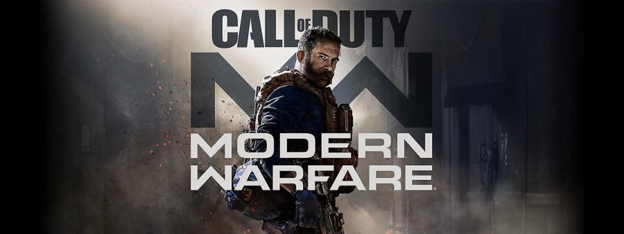 Poster for recent Call of Duty Modern Warfare video game. 