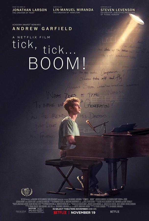 Poster for the movie, tick... tick... BOOM!