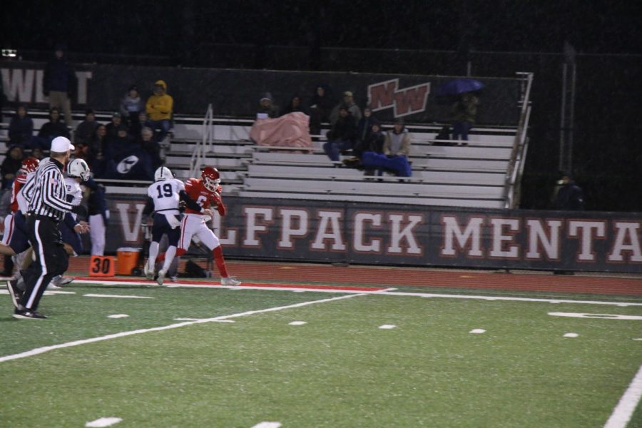 Maddux Niedermaier trying to get passed number 19.