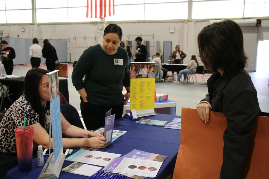 Students learned about college programs and admissions process.