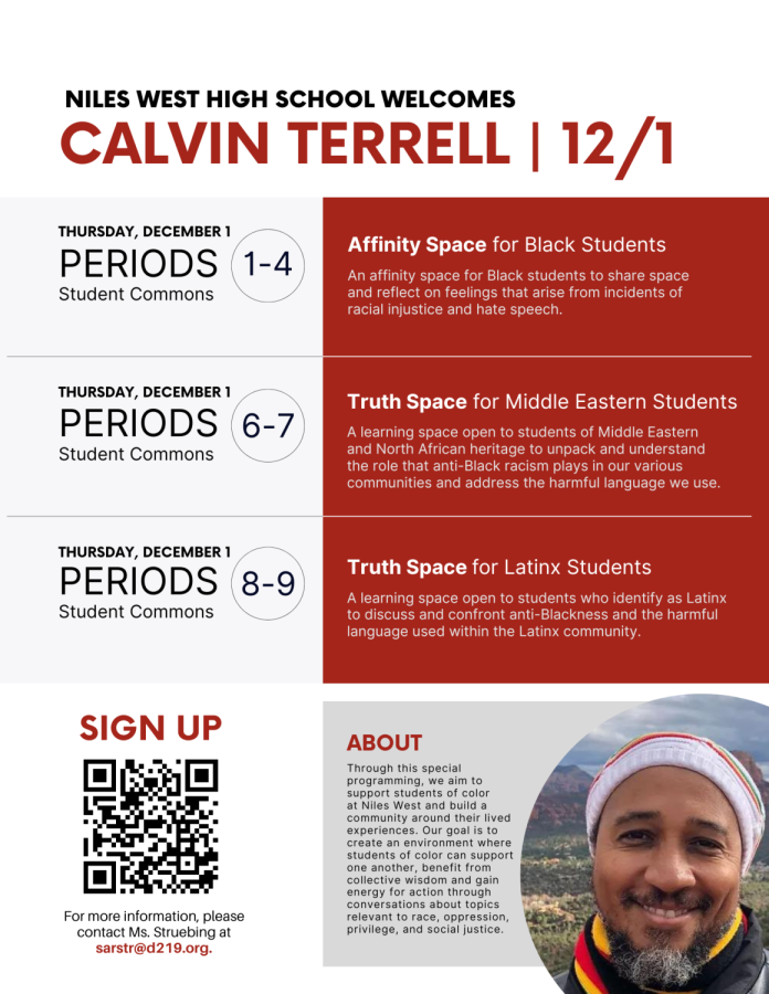 Calvin Terrell to Host Affinity Spaces on Dec. 1