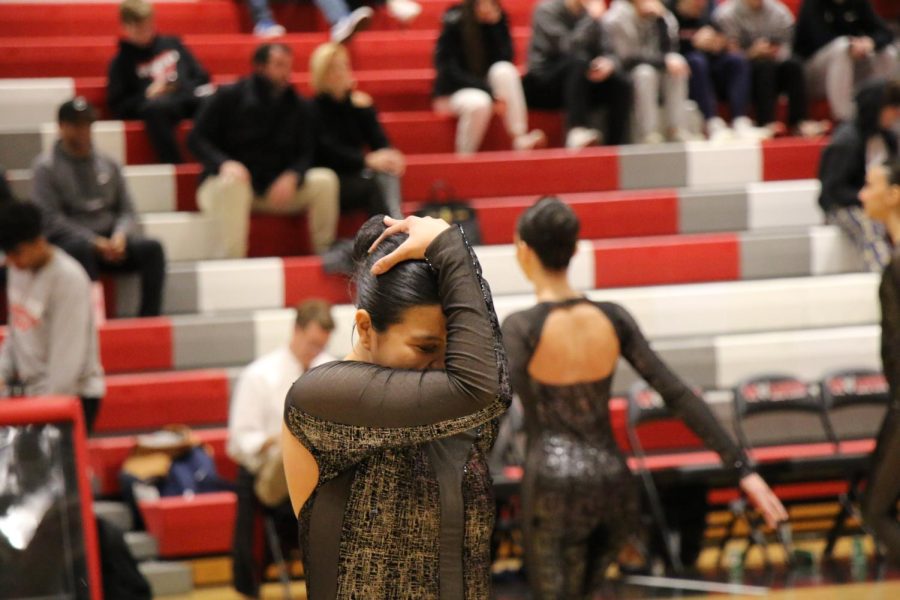Senior Naomi Catalla puts her emotions into the dance.