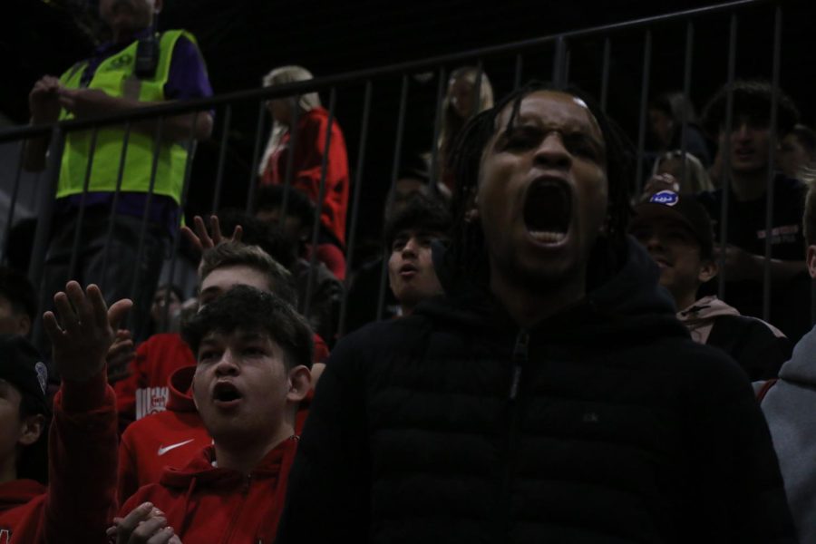 The audience showing the intensity of the  game