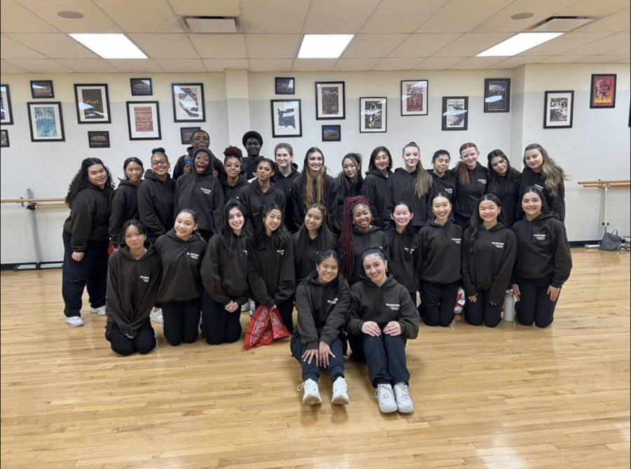 The Orchesis dancers at the Illinois High School Dance Festival.