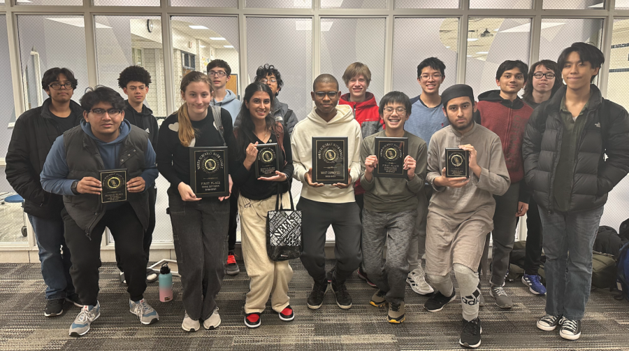 The math team at a recent competition. 