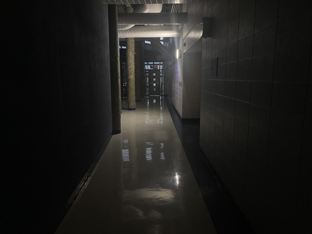 Dark hallway on the third floor. Whats behind the door? 