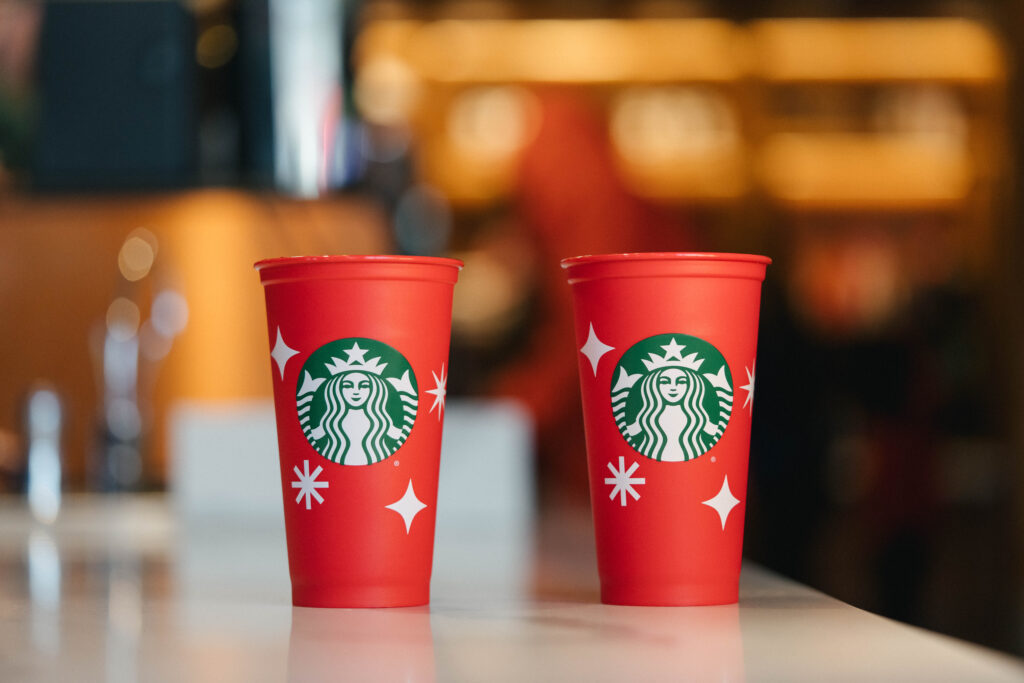 The red cups available during 2022s Red Cup Day.