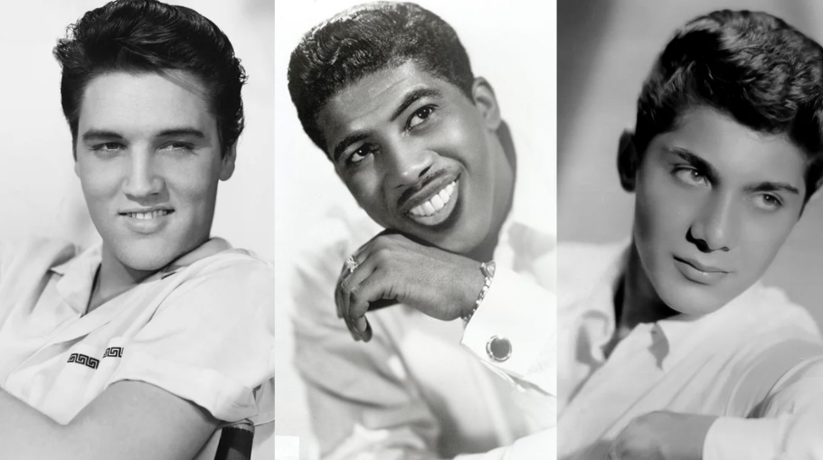 Elvis Presley (pictured on the left), Ben E. King (pictured in the middle) and Paul Anka (pictured on the right) 