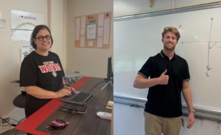 Kathleen Bressler (pictured left) and Chris Atsaves have recently joined the Niles West Math Department.