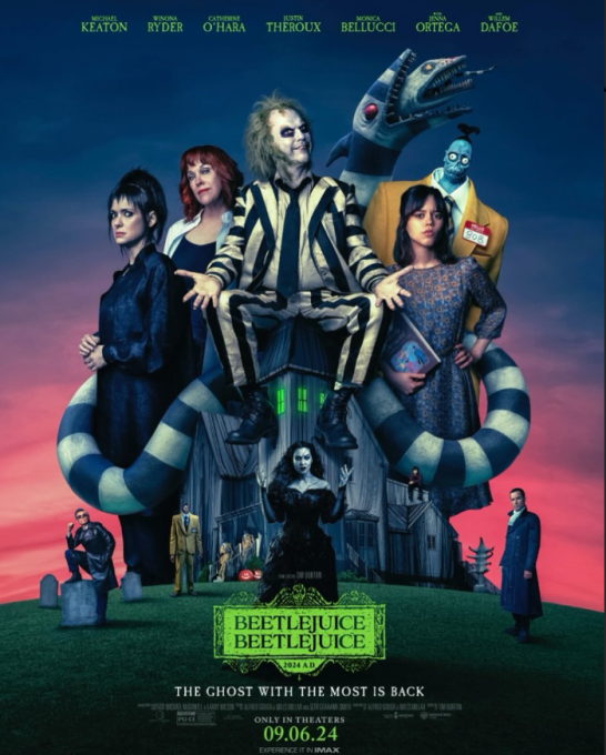 Poster for Beetlejuice Beetlejuice via @monicabellucciofficiel