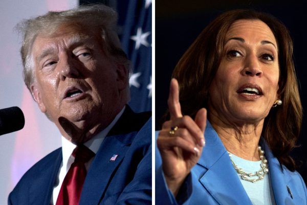 Donald Trump and Kamala Harris competed in the 2024 presidential election on November 5. (Photo by Bridget Bennett for The Washington Post via Getty Images)