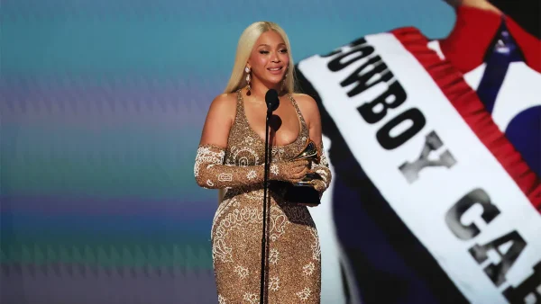 Beyoncé with the Album of the Year Grammy for 'Cowboy Carter' 