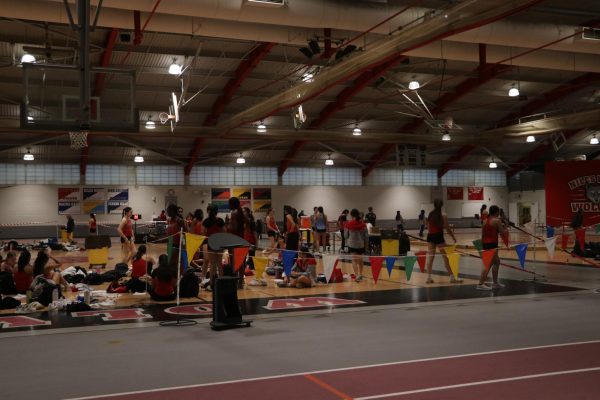 High schools Niles West, Niles North and Regina Dominican participated in a track meet in Niles West on Feb 25. 