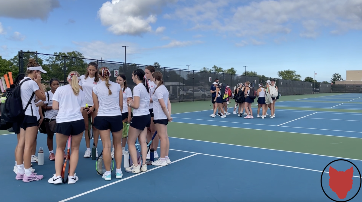 Girls Tennis: First Home Match with Coaches Wilson and Grais