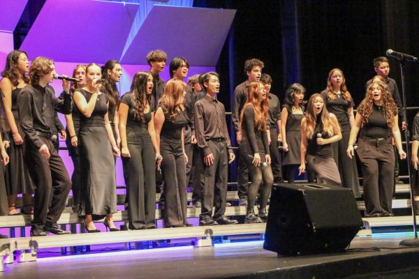 A capella groups Resolve, Luminescence and Tonality perform "Blame It on the Boogie" by The Jacksons.