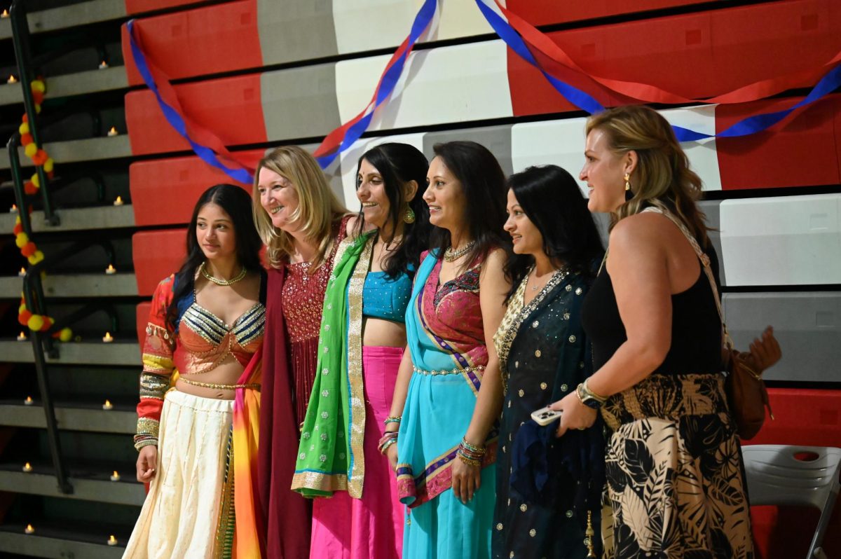 West and North parents and students join together for a picture. The event welcomed all. 