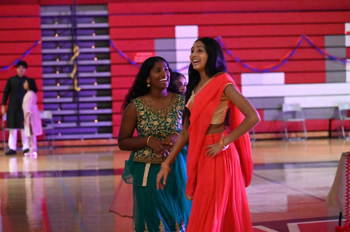 Leyka Soni and Abinanda Krishna, Niles North sophomores, dance together. They are both on the Niles North SASA board. 