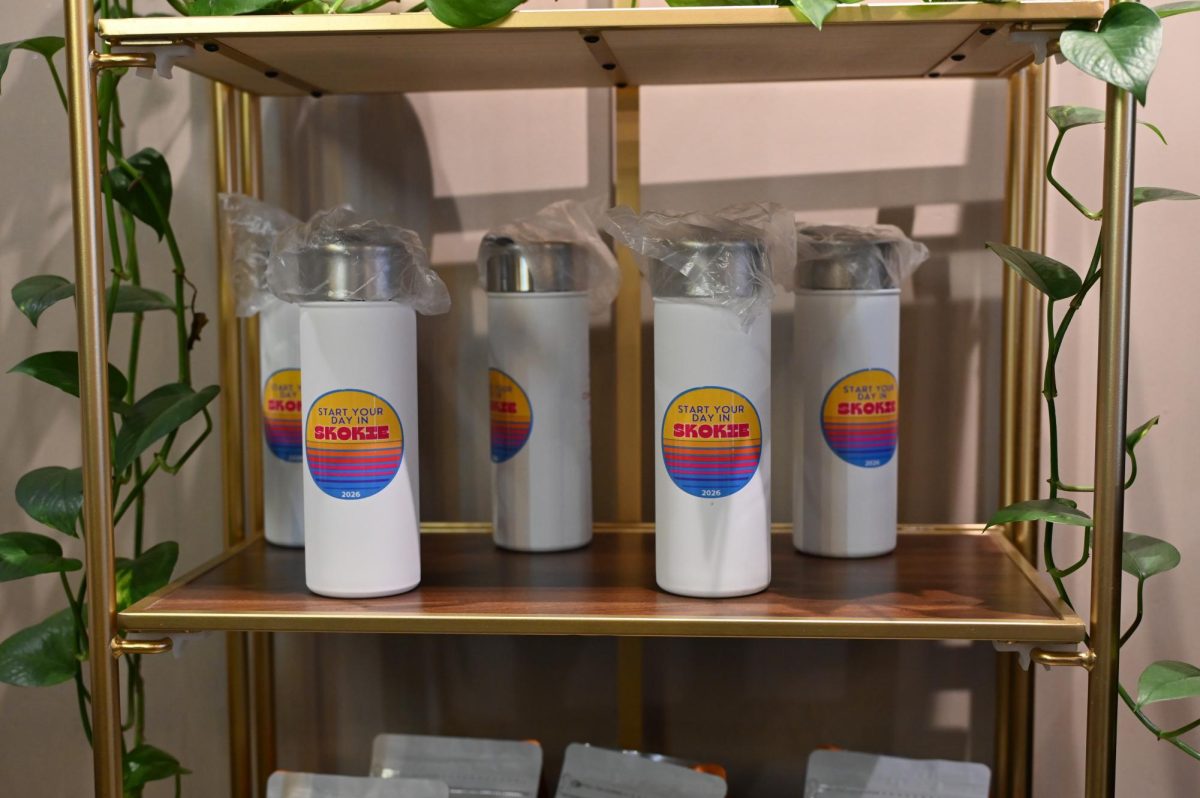 The “Start Your Day in Skokie” cups have recently been created. Every day in January, you are able to go to any of the participating locations and get a free cup of coffee or tea when you show your cup. A portion of the sales made will be given back to the Skokie Community Foundation.