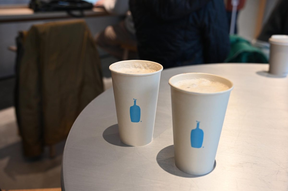 Blue Bottle Coffee offers NOLA Cold Foam (left) and an Iced Sweet Latte (right).