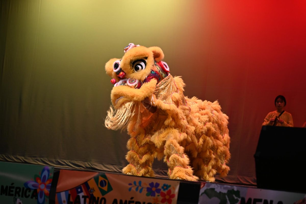 The yellow lion from Chinese Club is "Liu Bei" from the Romance of the Three Kingdoms.