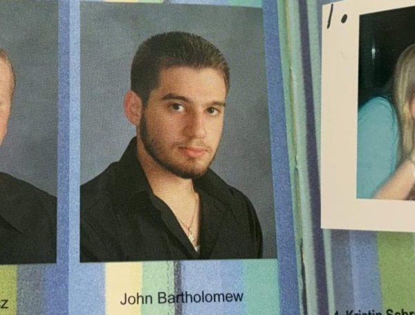 Chicago Police Officer John Bartholomew's senior portrait appears in the 2006 Spectrum yearbook. Bartholomew passed away in the line of duty on April 25, 2026.